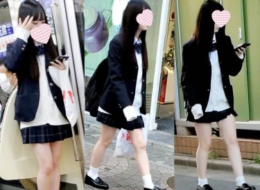 【Pcolle｜ねんいち】1下校　10登校｜JKの逆さ撮り動画レビュー